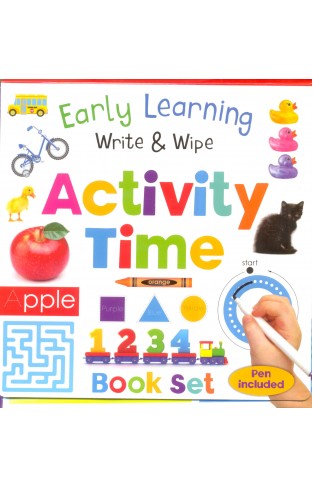 Early Learning Write & Wipe Activity Time (boxed Set)